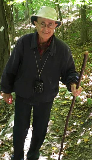 Dr Racy hiking Mt Zion in Vermont. Photo by Anis Racy